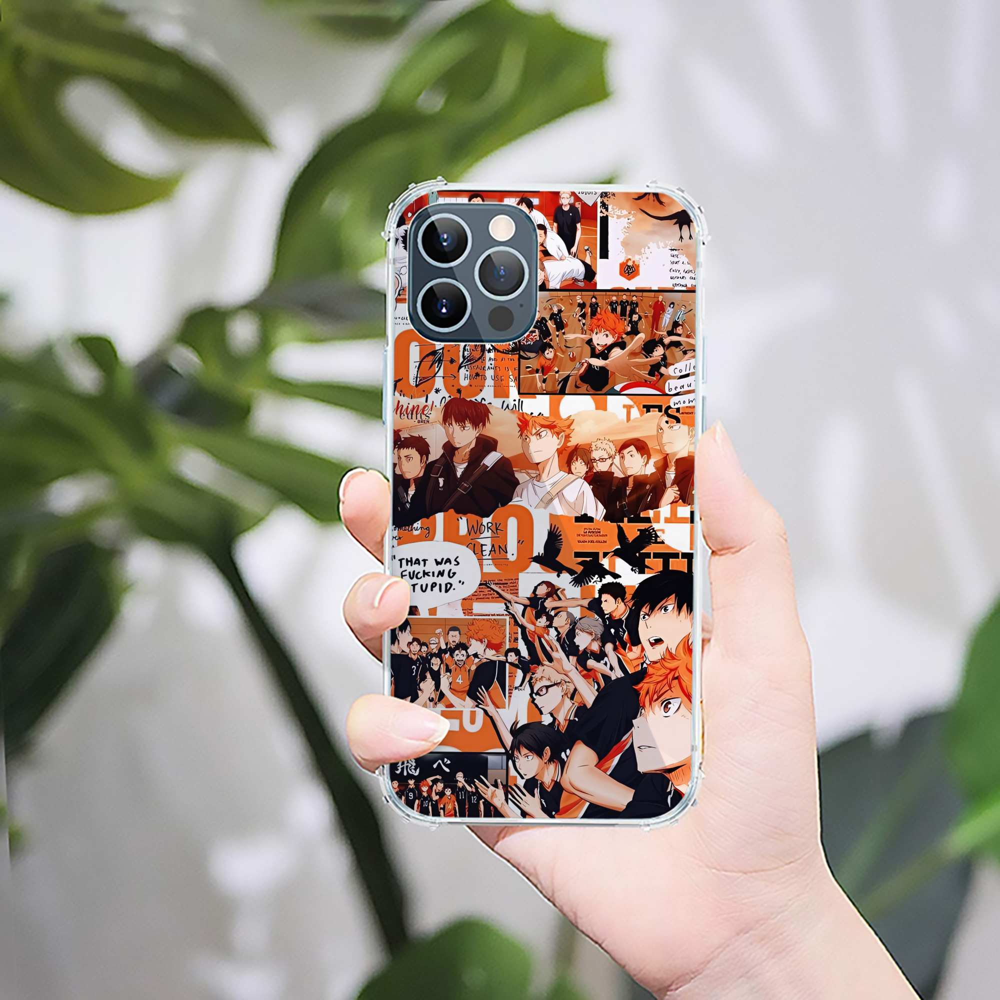 （画像用） ハイキュー!! Haikyu!! 【iPhone 12シリーズ対応】透明スマホケース（クリアソフトケース）